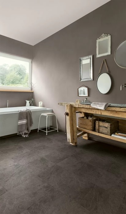 Плитка ПВХ Quick Step Vinyl Flex BLUSH Сланец черный SGTC20304 (609,6x609,6x2,5 мм)